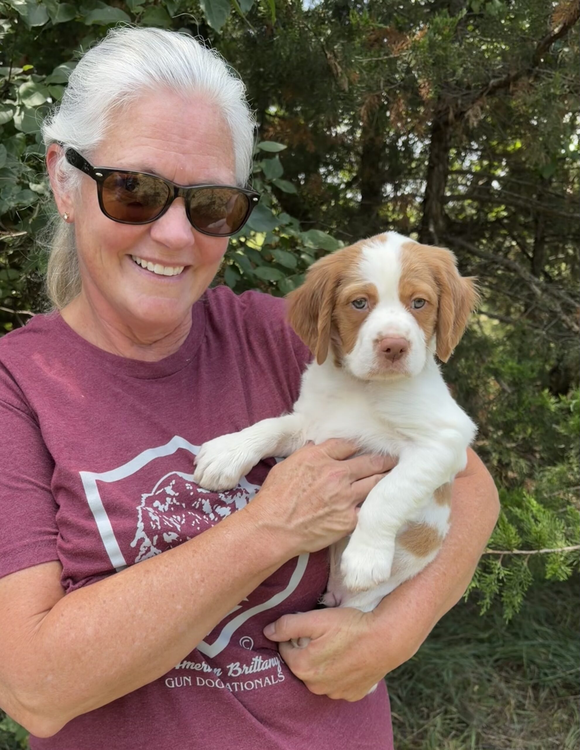Dawn and Scooby 8 weeks 5 pt major for Hobey with Bob, Valerie & Hyatt Burchett