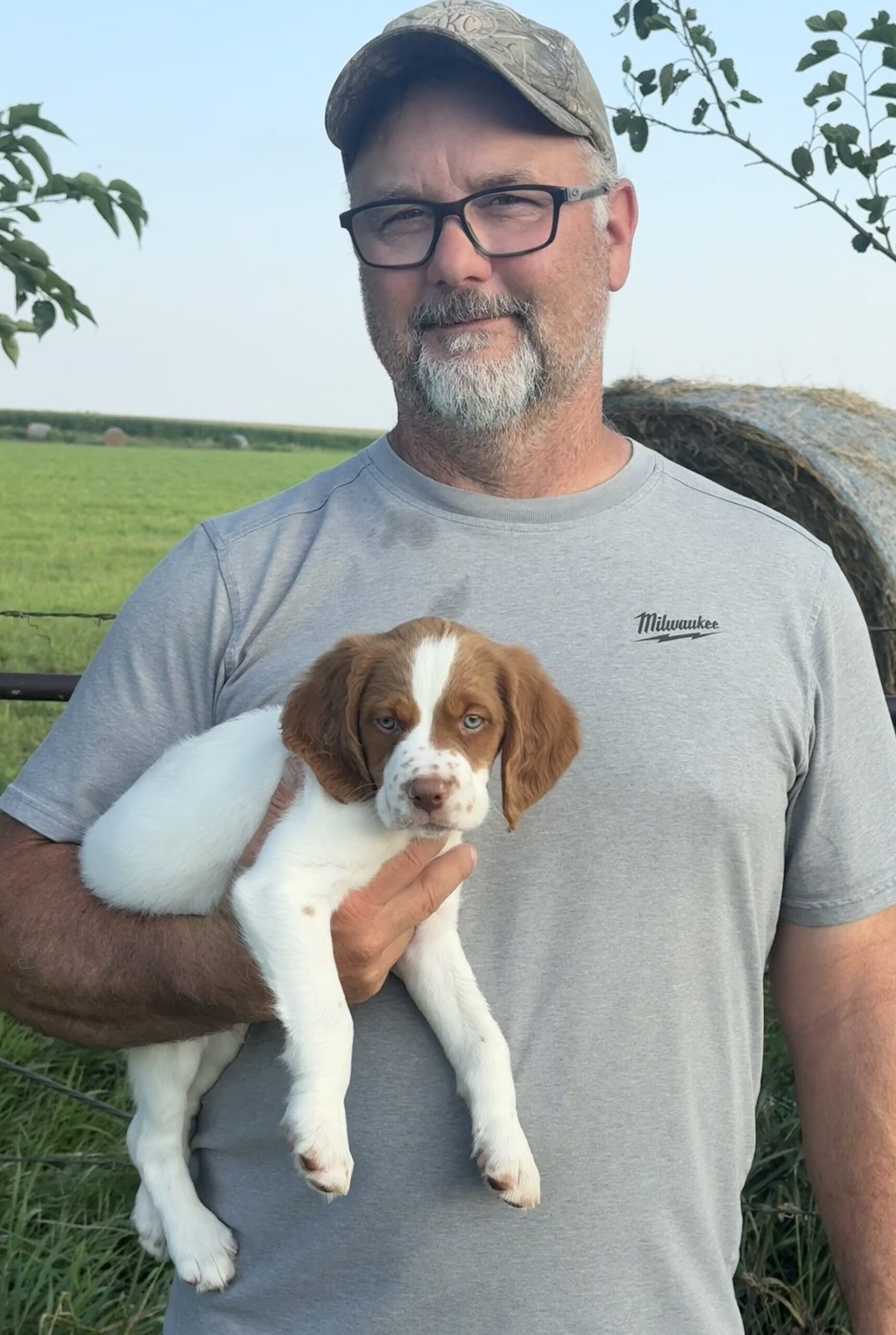 Joe and Wager 8 weeks old 5 pt major for Hobey with Bob, Valerie & Hyatt Burchett