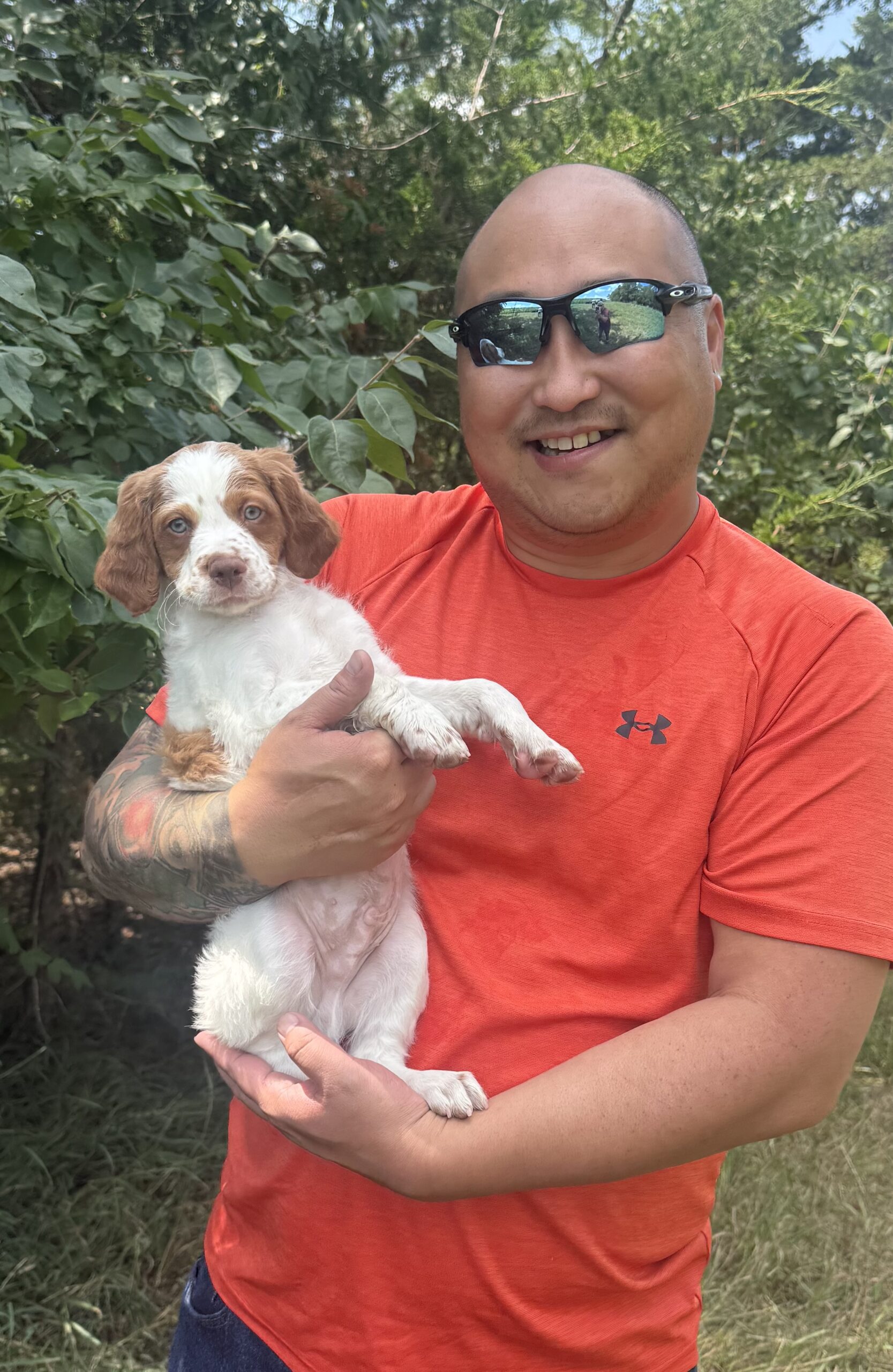 Matt and Chip 8 weeks old 5 pt major for Hobey with Bob, Valerie & Hyatt Burchett